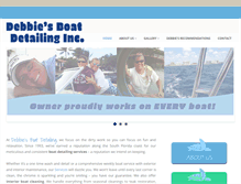 Tablet Screenshot of debbiesboatdetailing.com